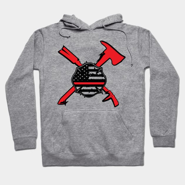 fire department shield Hoodie by WPHmedia